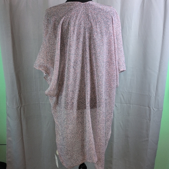 Floral Kimono with Tie Front - Picture 3 of 10